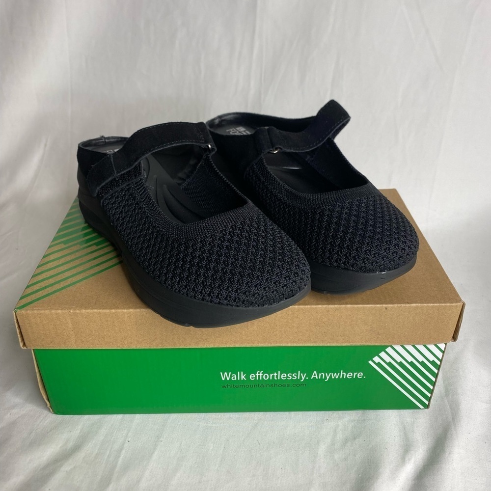 White Mountain Womens  Footbeds  Knit Textured Clogs Mules Shoe Size 6M - Picture 3 of 7